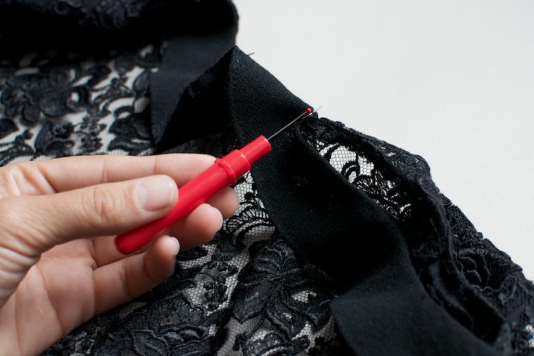 DIY lace dress by a pair and a spare 023