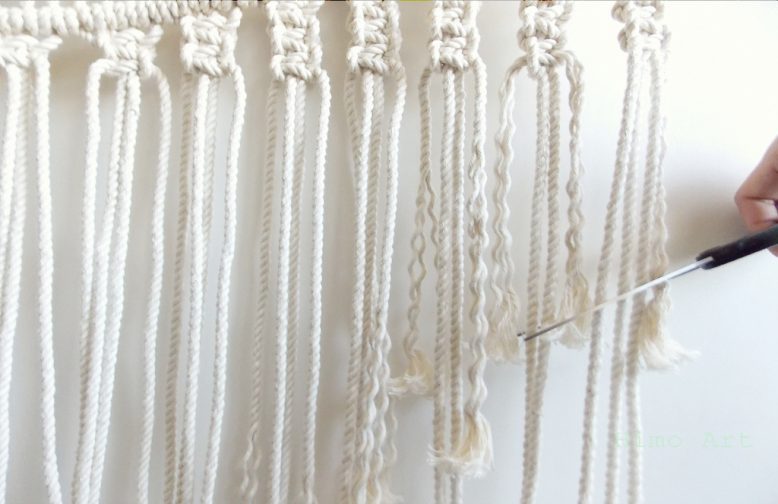 DIY macrame wall hanging how to