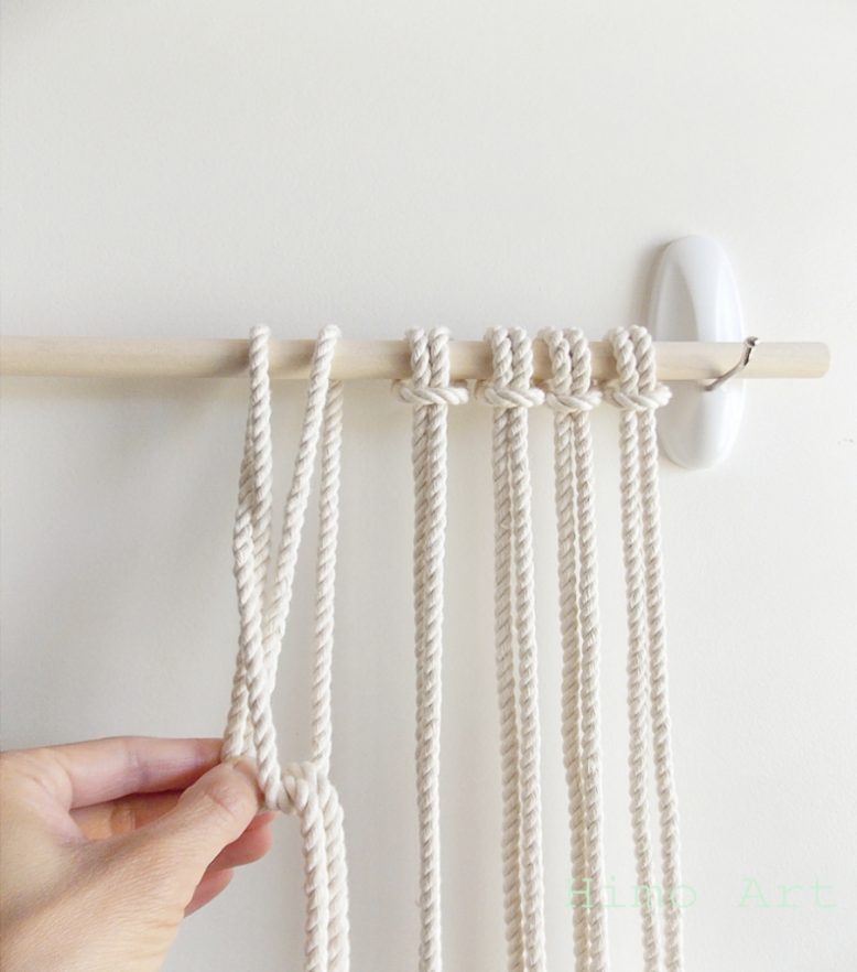DIY macrame wall hanging how to