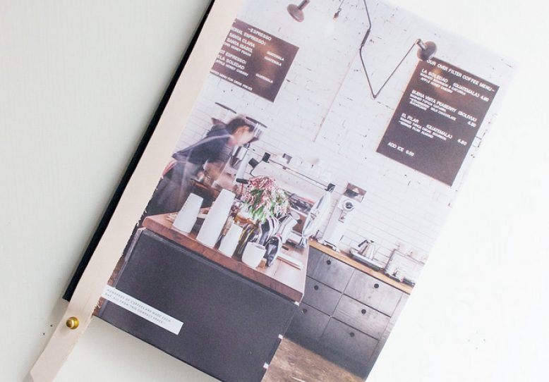 DIY Leather Magazine Hanger