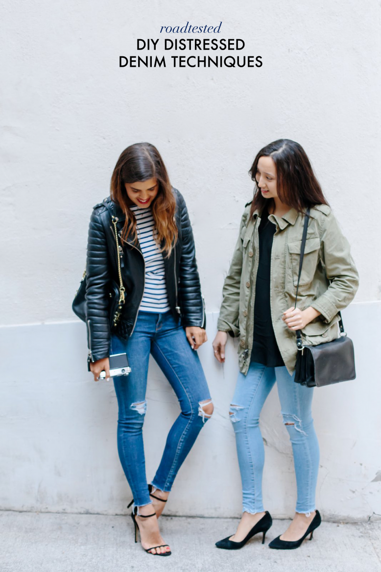 DIY Distressed Denim Techniques Road Tested