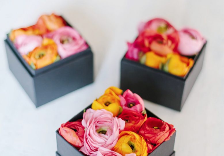 DIY Boxed Flowers