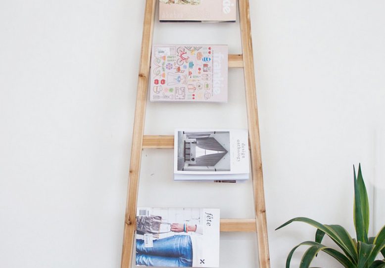 Ladder Magazine Rack
