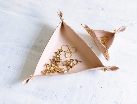 DIY Leather Jewelry Dish