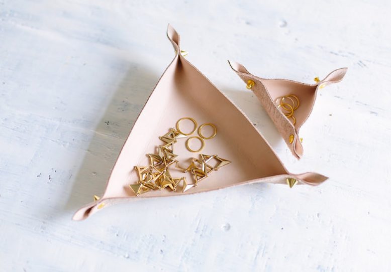 DIY Leather Jewelry Dish