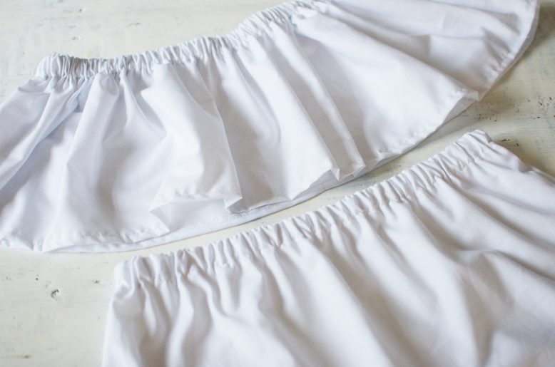 DIY off the shoulder beach dress