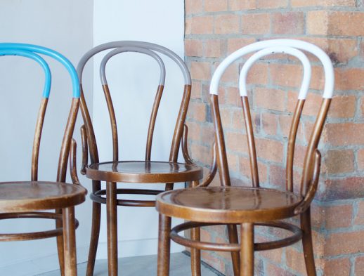 DIY Paint Dipped Chairs