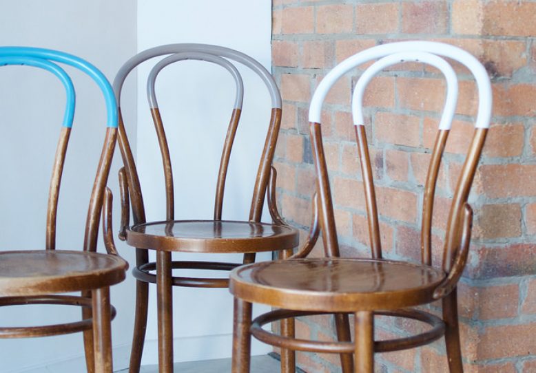 DIY Paint Dipped Chairs