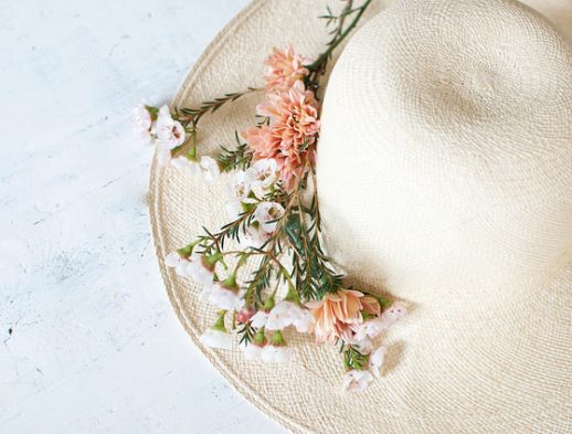 DIY Fresh Flower Hat