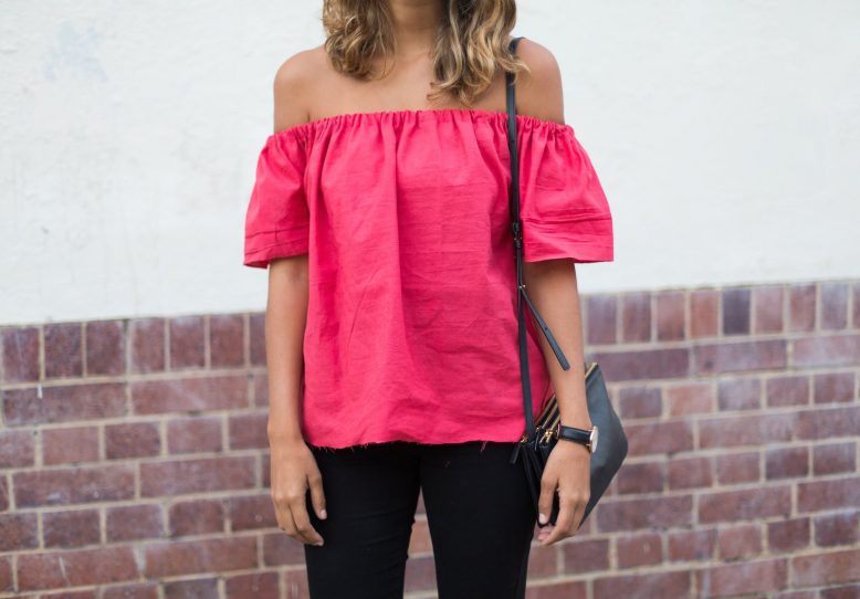 DIY Off The Shoulder Top