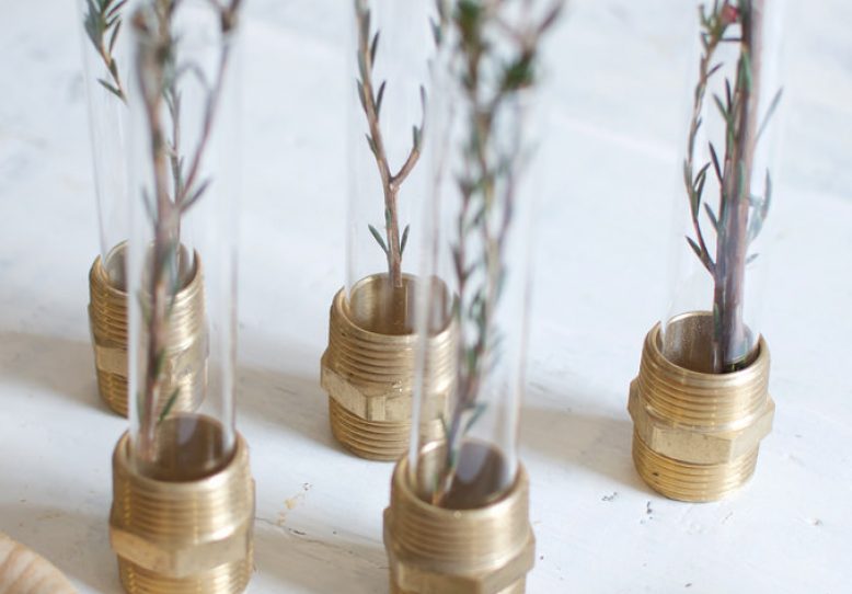 Test Tube Bolt Vases
