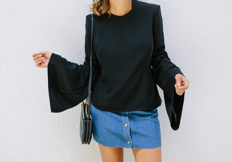 DIY Flared Sleeve Top