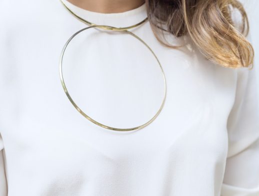 DIY Double Circle Necklace