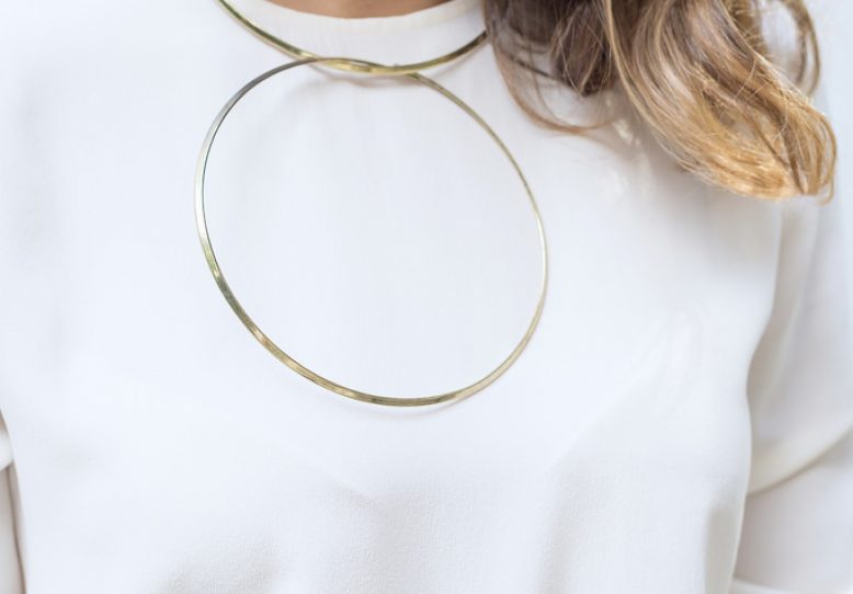 DIY Double Circle Necklace