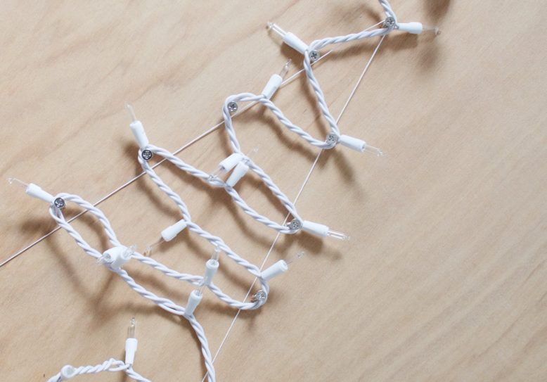 DIY String Light Christmas Tree