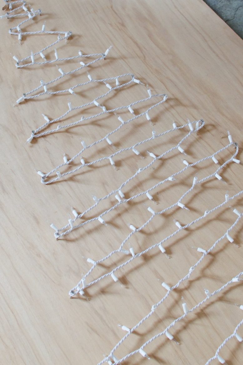 DIY String Light Christmas Tree