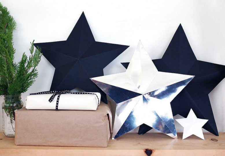 DIY 3D Star Decorations