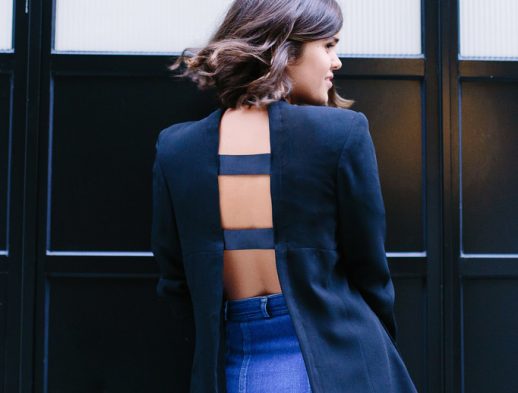 DIY Open Back Blazer