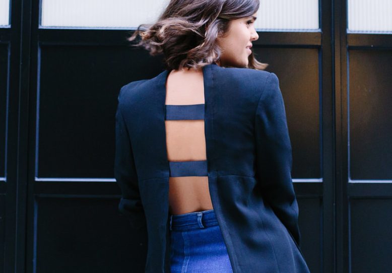 DIY Open Back Blazer