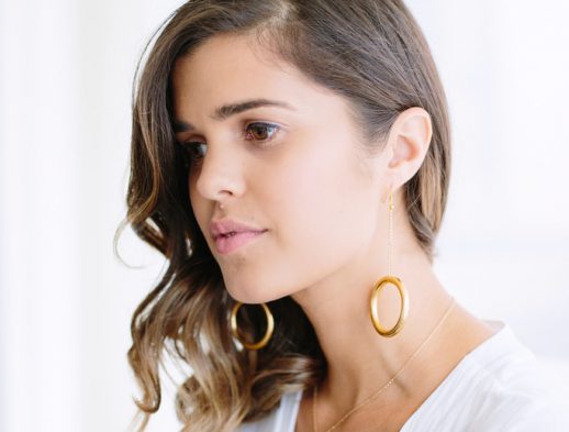 DIY Circle Drop Earrings