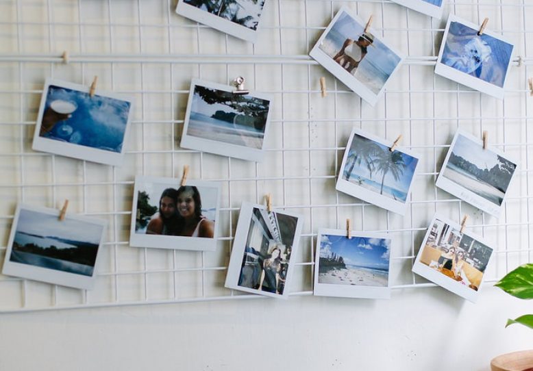 DIY Mesh Photo & Inspiration Board