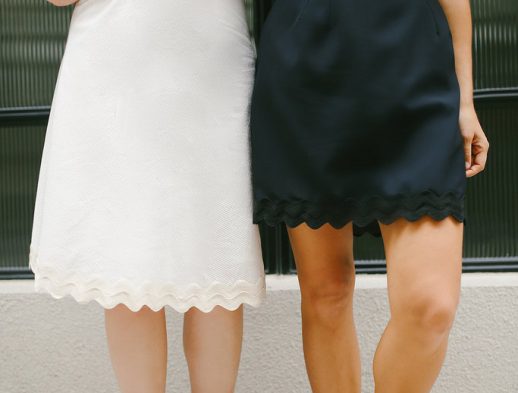 DIY Scalloped Hem Skirt