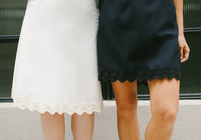 DIY Scalloped Hem Skirt
