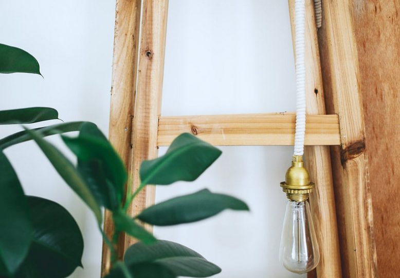 DIY Rope Wrapped Cord Light