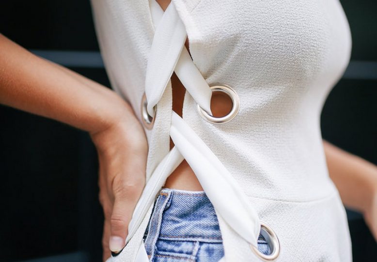 DIY Grommet Embellished Top