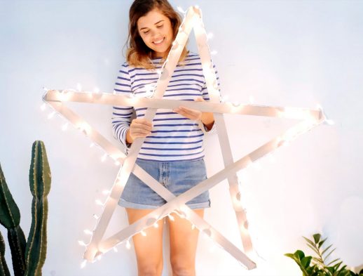 DIY Giant String Light Star