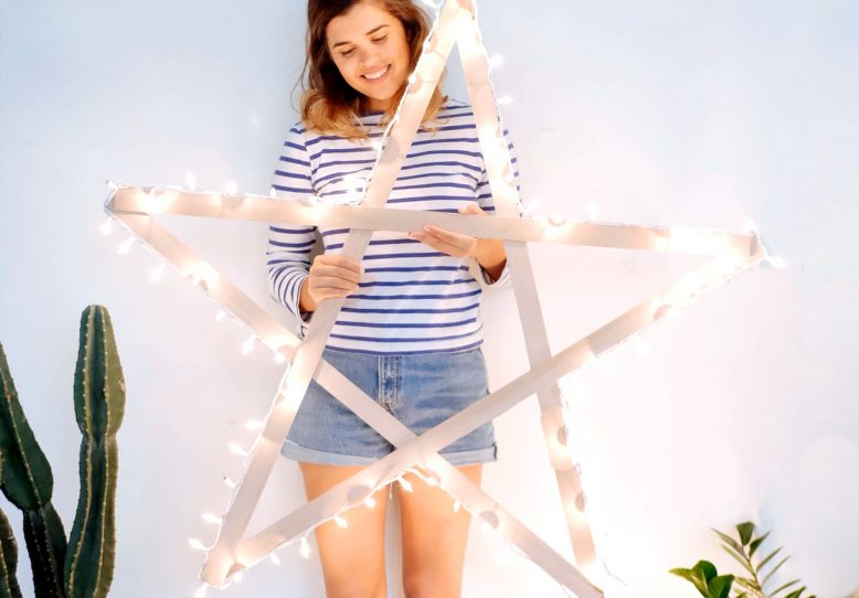 DIY Giant String Light Star