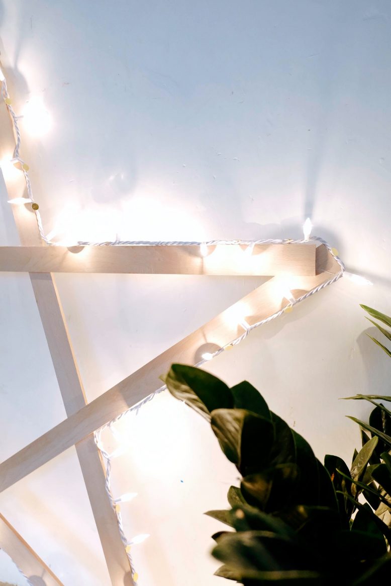 DIY Giant String Light Star