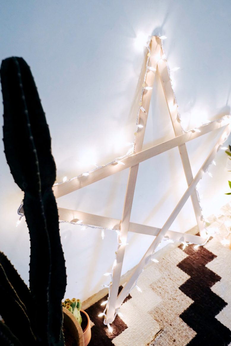 DIY Giant String Light Star