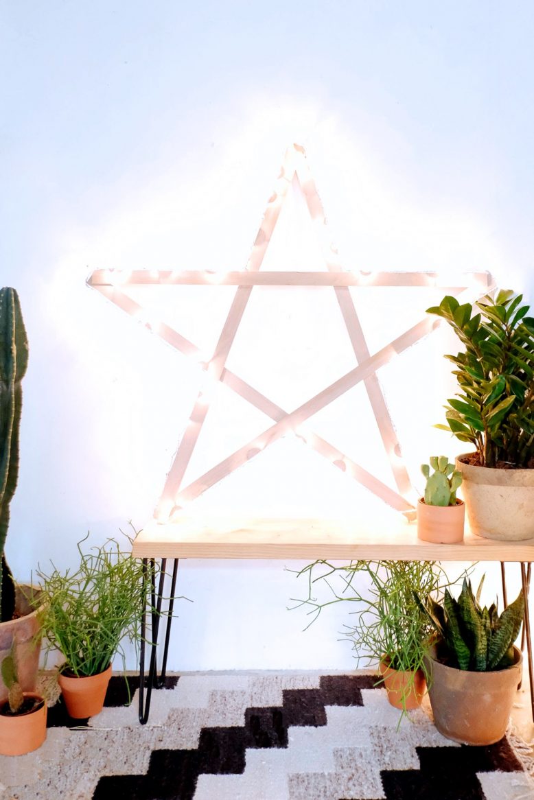 DIY Giant String Light Star