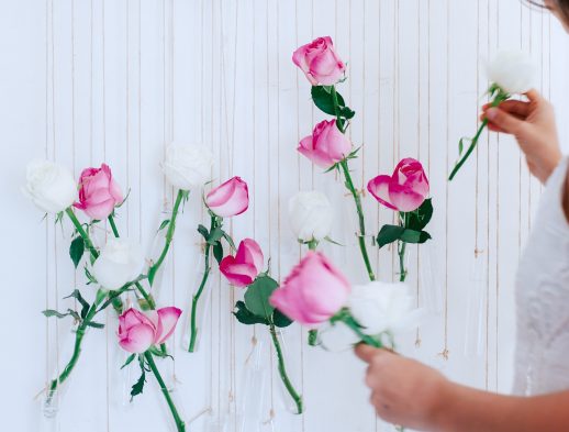 DIY Floral Vase Wall Hanging
