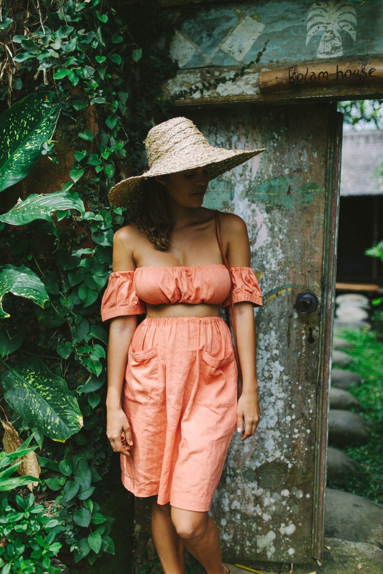 Off The Shoulder Top And Skirt Set