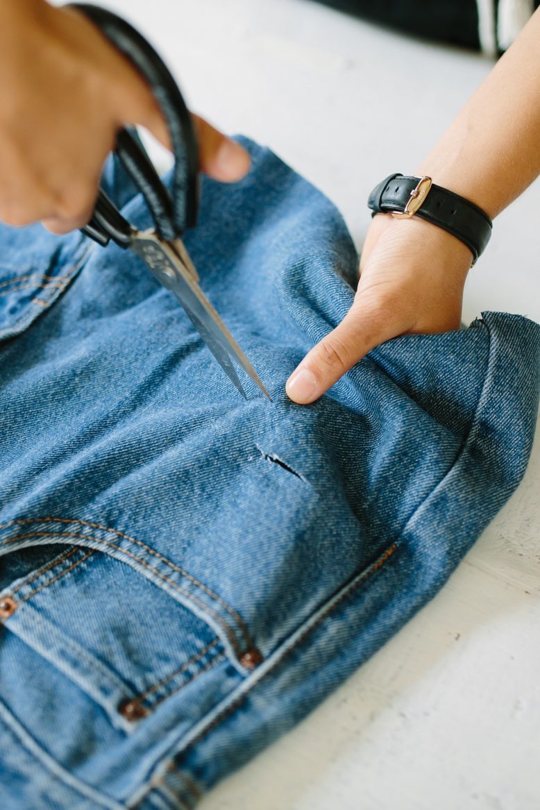 DIY Denim Cut Offs