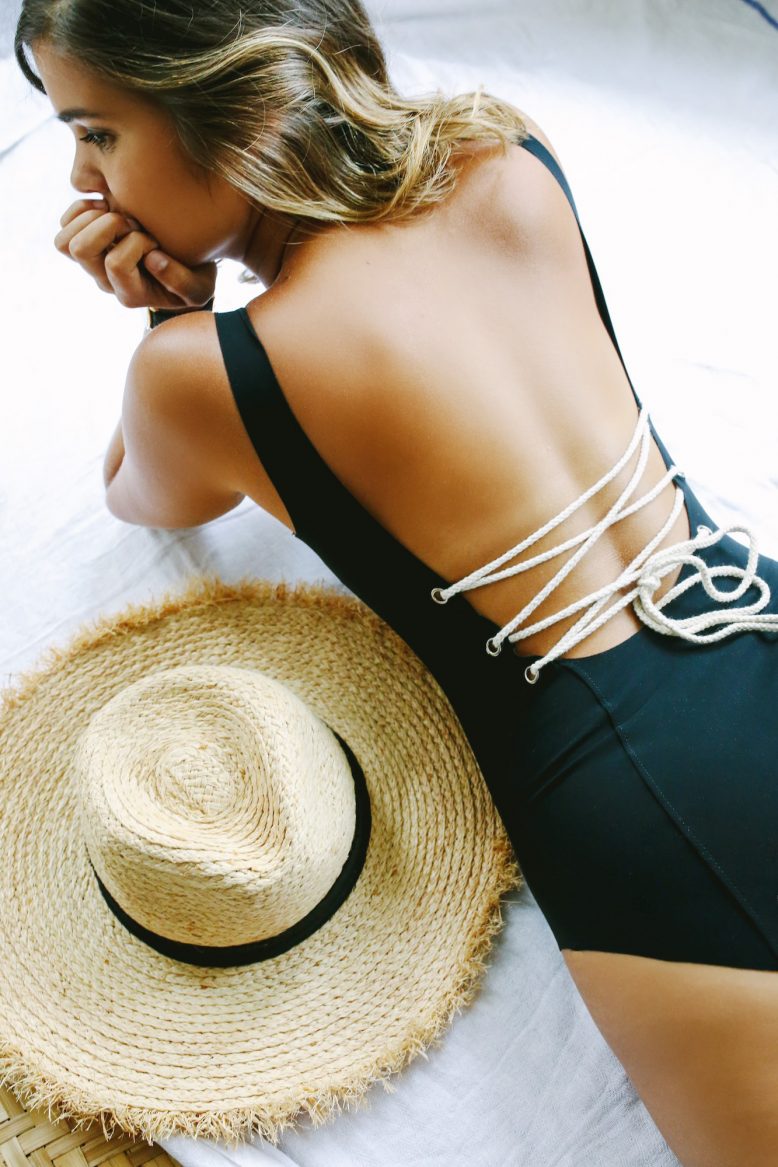 DIY Lace Up Swimsuit 11
