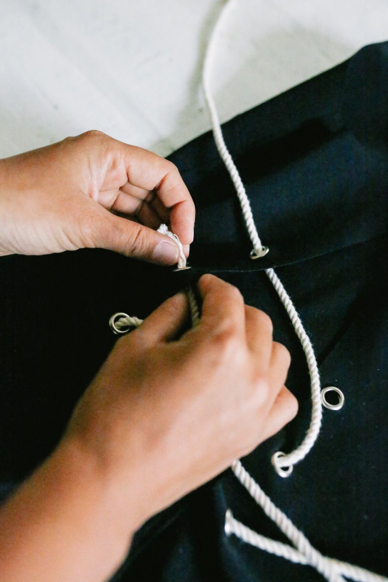 DIY Lace Up Swimsuit 7