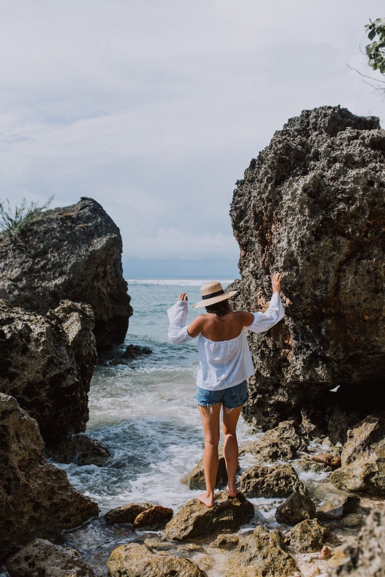 DIY Off The Shoulder Long Sleeve Top
