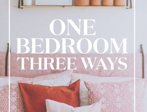 One Bedroom Three Ways