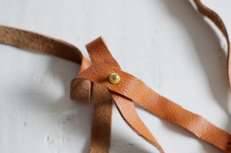 DIY Leather Towel Strap