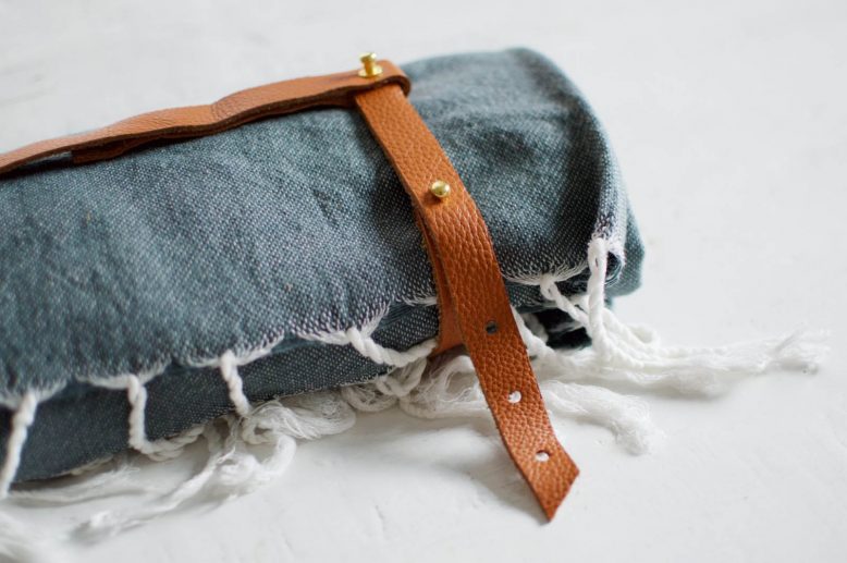 DIY Leather Towel Strap 3
