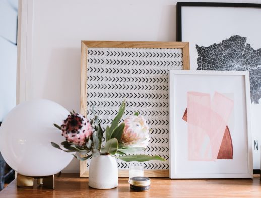 Here's how to use all your leftover fabric... Frame it!