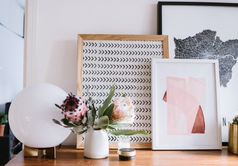 Here's how to use all your leftover fabric... Frame it!