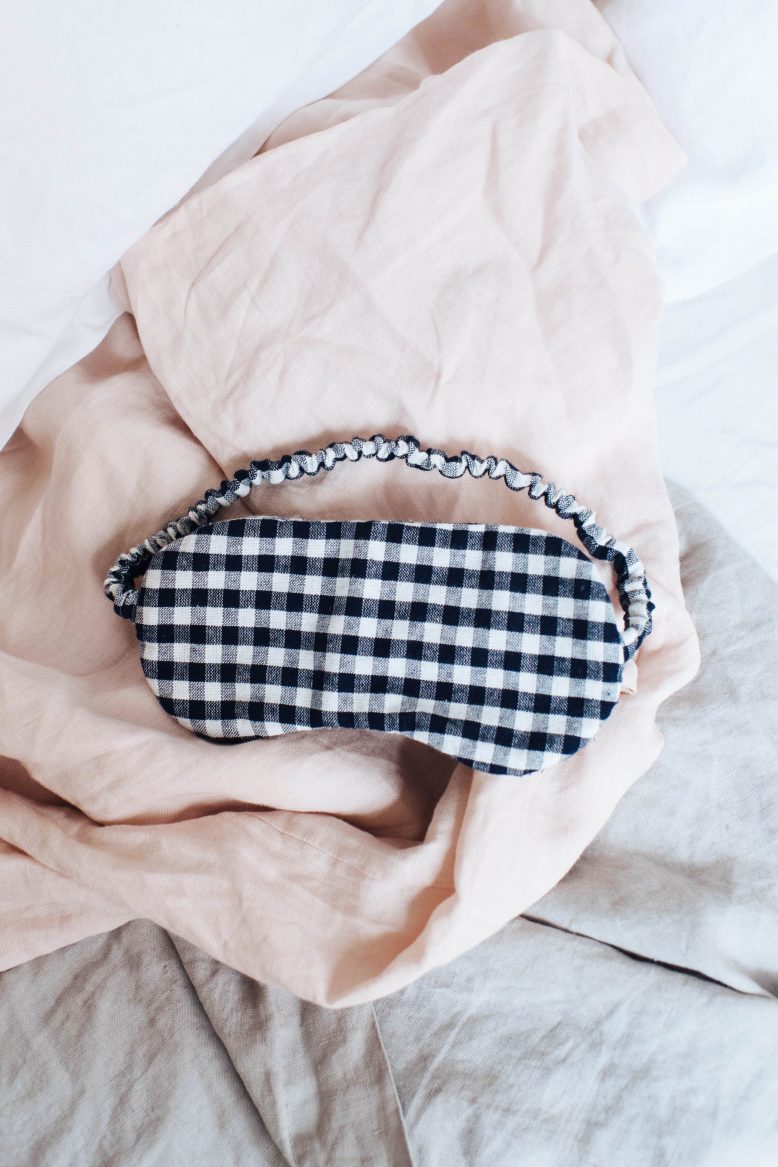 DIY Linen Eye Mask