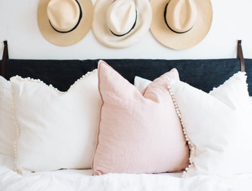 DIY Pom Pom Trim Cushions