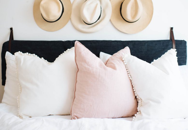 DIY Pom Pom Trim Cushions