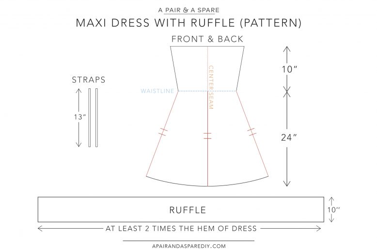 Maxi Dress with Ruffle Pattern2