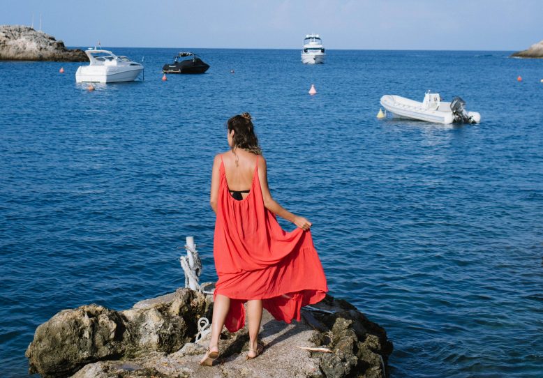 DIY Backless Silk Maxi Dress